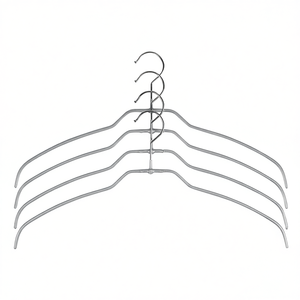 Metal Hangers 4 Pieces Wire Frame <b>Drying</b> <b>Rack</b> For Clothes Storage - Product Image 2