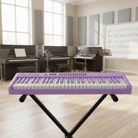 Piano numérique électronique portable pliable 88 touches personnalisable, léger (5 kg), rechargeable, 127 rythmes, 79 morceaux de démonstration, en plastique