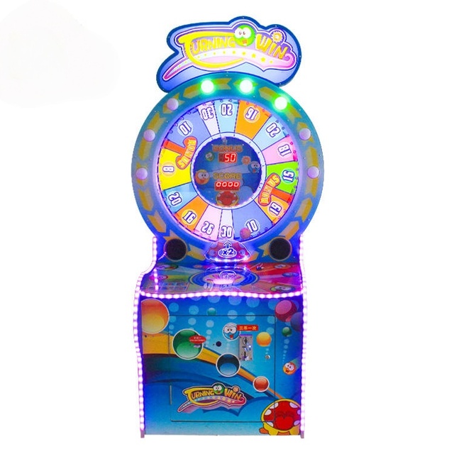 Coin Operated Ticket Redemption Arcade Game Machine Lucky Wheel Turning Win Lottery Game Machine