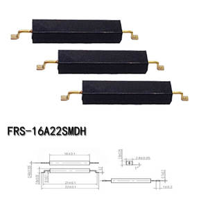 Interrupteur à lame flexible FRS-9A13SMDH à ouverture normale, fils dorés en forme d'aile de mouette, noir, 9*13*2.45mm, 0.5A 100V, montage sur circuit imprimé, -40~+100°C - Product Image 1