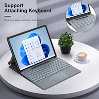 MoKo-Coque arrière transparente en TPU antichoc, étui universel pour tablette, pour Microsoft Surface Pro 11 10 9 8 13 "2022