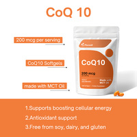 Coenzyme Q10 Ubiquinone en gélules souples, Complément nutritionnel CoQ10, Aide à maintenir l'énergie cellulaire, Soutien nutritionnel quotidien
