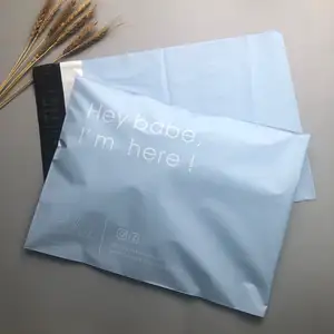생분해 성 라이트 블루 에코 플라스틱 봉투 Polybag 우편 배송 폴리 우편물