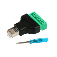 Adaptateur de borne à vis RJ45 mâle vers 8 broches RJ45 mâle, accessoires de vidéosurveillance, neuf, original, SHIJI CHAOYUE