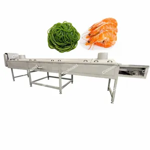 Steam Automatic Continuous Blanching Machine For Seaweed Vegetables Vegetable Blanching Machine