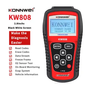 Venta al por mayor odb2 auto diagnóstico escáner-Konnwei-herramienta de diagnóstico automático KW808 ODB2, escáner de coche