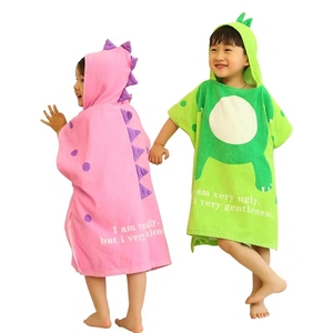 Hot bán trẻ em khủng long Poncho khăn tắm biểu tượng tùy chỉnh bé Trùm đầu khăn lướt sóng khăn - Product Image 1