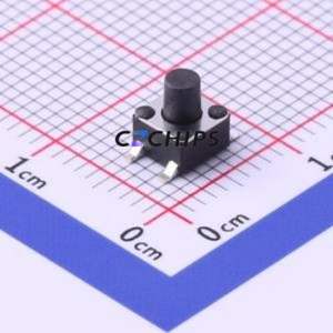 TS-1009S-AR05516 Tactile Switch SMD-4P,4.5x4.5mm Switch Single Pole Single Throw Round Button 1.6N Vertical Mount - Product Image 1