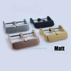 定制不锈钢表带扣扣14-24毫米哑光金属表带别针扣带