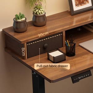 Electric Metal <strong>Foldable</strong> Extendable Height Adjustable Standing <strong>Desk</strong> with Storage Shelf Smart Motorized for Home <strong>Office</strong> Gaming - Product Image 4