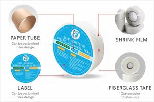 Bande de jointure pour plaque de plâtre 65 g/m² / Bande de jointure auto-adhésive en fibre de verre pour cloisons sèches - Product Image 4