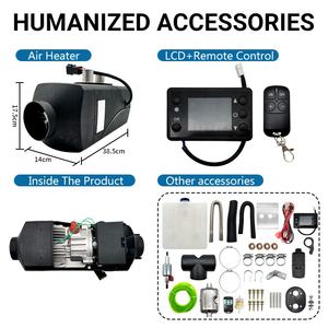 Calentador de coche de estacionamiento de aire diésel autónomo todo en uno 12V/24V camiones autobuses <span class=keywords><strong>caravanas</strong></span> AC hacer 5KW potencia nueva condición 2000W refrigeración - Product Image 5