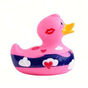 Jouet promotionnel personnalisé en PVC, canard en caoutchouc, jouets aquatiques pour enfants, adaptés aux tout-petits, jouets de bain imprimés en gros pour la baignoire - Product Image 3