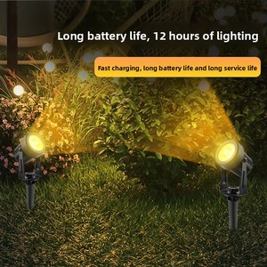 Lampe solaire de <span class=keywords><strong>jardin</strong></span> en ABS LED 4W, projecteur solaire haute luminosité, lumière décorative rotative pour <span class=keywords><strong>jardin</strong></span> et cour - Product Image 4