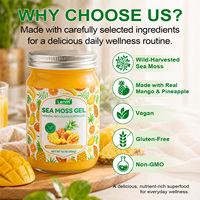 Lenm Private Label Voedingsmiddelkwaliteit Oceaan Superfood Mango Ananas Smaak Wildgeplukt Ierse Zeealg Gel voor Energie en Vitaliteit Ondersteuning