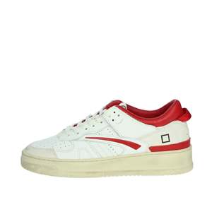 D.A.T.E. Zapatillas Deportivas para Mujer, Blancas y Rojas, Talla 37, Estilo para Caminar - Product Image 1