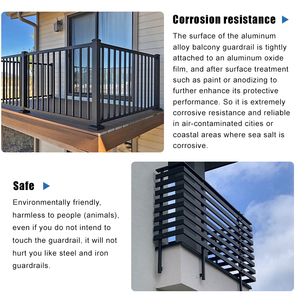Popular Modular Aluminum <strong>Railing</strong> System Balcony and <strong>Deck</strong> <strong>Railing</strong> Picket <strong>Railing</strong> - Product Image 4