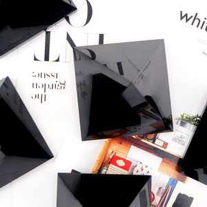 Bán Buôn Tự Nhiên Chữa Bệnh Đá Quý Đá Tay Khắc Đen Obsidian Tinh Thể Kim Tự Tháp Cho Thiền - Product Image 2