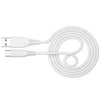 Cable de Datos USB Tipo-C de Carga Rápida 3A, 1m, Blanco, en Stock, Listo para Enviar desde Fábrica en Shenzhen, para Teléfono Móvil y Banco de Energía