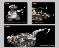 Robot de Control Remoto Programable 5 en 1, Robot Eléctrico para Ensamblaje y Construcción de Bloques