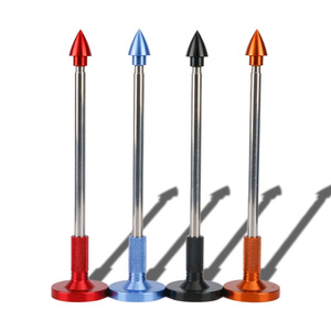 Indicador de dirección de golf, palo de aluminio, ayuda para la práctica, equipo de entrenamiento para alineación del swing, rojo, azul, negro, naranja - Product Image 1