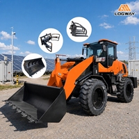 Leistungsstarker Diesel-Lader LOGWAY Ausgestattet mit Lastsensor Vollhydraulischer Lenkung und Robustem Design für Landwirtschaftliche Arbeiten Diesel-Lader