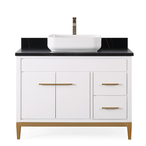 <span class=keywords><strong>Mobile</strong></span> <span class=keywords><strong>Bagno</strong></span> Moderno Contemporaneo in Legno da 36 Pollici, Ecologico e Durevole, di Lusso, con Lavabo e Top in Pietra - Product Image 5