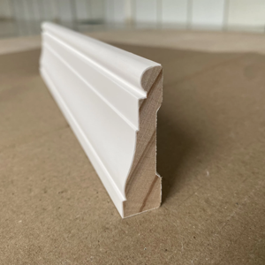 Factory <b>Direct</b> Primed Finger-Joint Radiata Pine Wood 5/8"*2 1/4"*7' Glass&SASH <b>Beads</b> Casing and Baseboard Moulding - Product Image 3