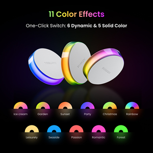 Yeelight có thể sạc lại Senor nightlight trẻ em eSports bầu không khí đầy màu sắc bé đèn RGB Vega đêm đèn Mijia phòng trò chơi - Product Image 2