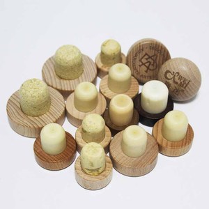 Tappo per bottiglia di sughero sintetico di lusso a forma di T/liquori in legno ricaricabile tappo superiore - Product Image 5