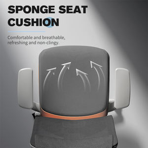 Comoda <span class=keywords><strong>Sedia</strong></span> da <span class=keywords><strong>Ufficio</strong></span> Ergonomica Direzionale con Schienale Alto in Rete dal Design Moderno - Product Image 4