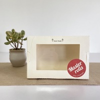Boîte à lunch en papier kraft avec fenêtre, impression personnalisée, boîte à emporter pour aliments