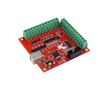 Carte de contrôle de mouvement USB MACH3 - Carte d'interface CNC haute vitesse pour machines de gravure et contrôle de routeur (version FlyCarving Pro)