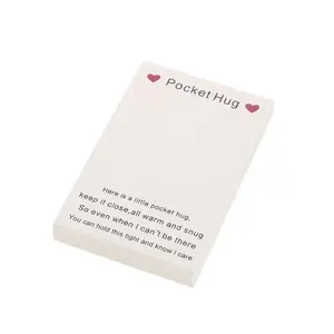 Tarjetas de abrazo de bolsillo de papel revestido duradero, 500 Uds., papel Kraft, saludos sinceros, <span class=keywords><strong>folleto</strong></span> de tapa dura para familiares y amigos - Product Image 1