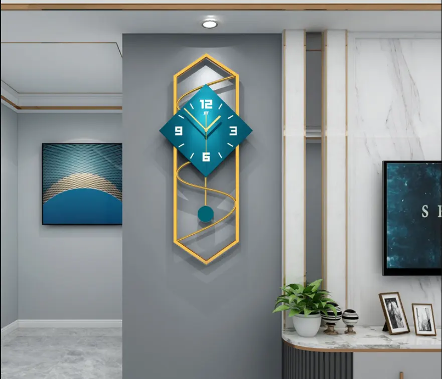 Luxe Modern Decor Wandklokken Mode Kristallen Spiegel Wandklokken Voor Home Reloj De Pared