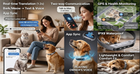Collier Traducteur IA en Temps Réel pour Chiens et Chats - Traducteur Bidirectionnel de Aboiements et de Mauvaises Ondulations avec Retour Vocal
