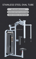 Machine commerciale de musculation dorsale et pectorale avec siège réglable pour l'entraînement en force des muscles de la poitrine et du dos en salle de sport