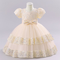 Robe de Princesse Elsa Personnalisée de Luxe pour Filles, à Manches Courtes, pour Anniversaire, Soirée, Mariage et Fête