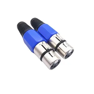 Conector de audio macho de cable XLR de 3 pines