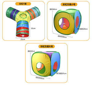 อุโมงค์แมวพับได้ Petop พร้อมเสียงกรอบแกรบและหน้าต่างมองลอด สำหรับแมวเลี้ยงในบ้านเพื่อ<span class=keywords><strong>การ</strong></span>ออกกำลังกาย - Product Image 2
