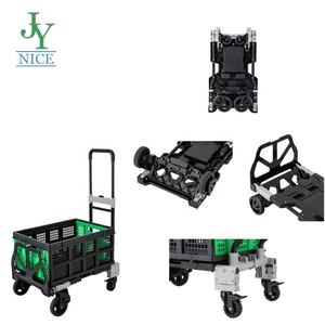 Mango de rueda de goma, equipaje Dolly portátil, carrito de mano plegable y capacidad de equipaje Dolly, carrito de equipaje de aluminio portátil - Product Image 2