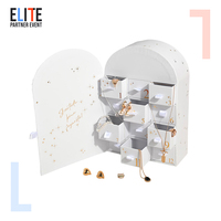 Boîte Cadeau Réutilisable et Faite Main pour Bijoux, Calendrier de l'Avent de Noël de Luxe 24 Jours pour Collier et Bague