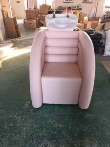 Venta Directa de Fábrica: Sillón de Lavacabezas de Lujo Ligero Especial para Salones de Belleza con Lavabo de Cerámica y Silla Reclinable - Product Image 2