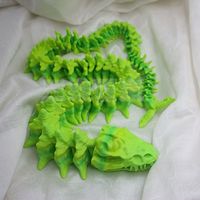 Dragón Esqueleto Articulado Gigante de Plástico Impreso en 3D de 72 cm con Mandíbula Móvil, Totalmente Articulado, Temática Animal, Colores Personalizados al por Mayor, D&D