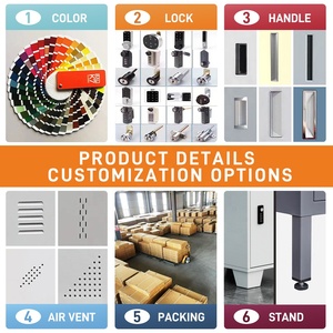 Thép Nâu Đơn Lập Gương Thiết Kế Kim Loại Tủ Quần Áo Quần Áo Đồ Nội Thất Tủ Lưu Trữ Cho Phòng Ngủ Hoặc Hội Thảo Cho Khách Sạn Sử Dụng - Product Image 4