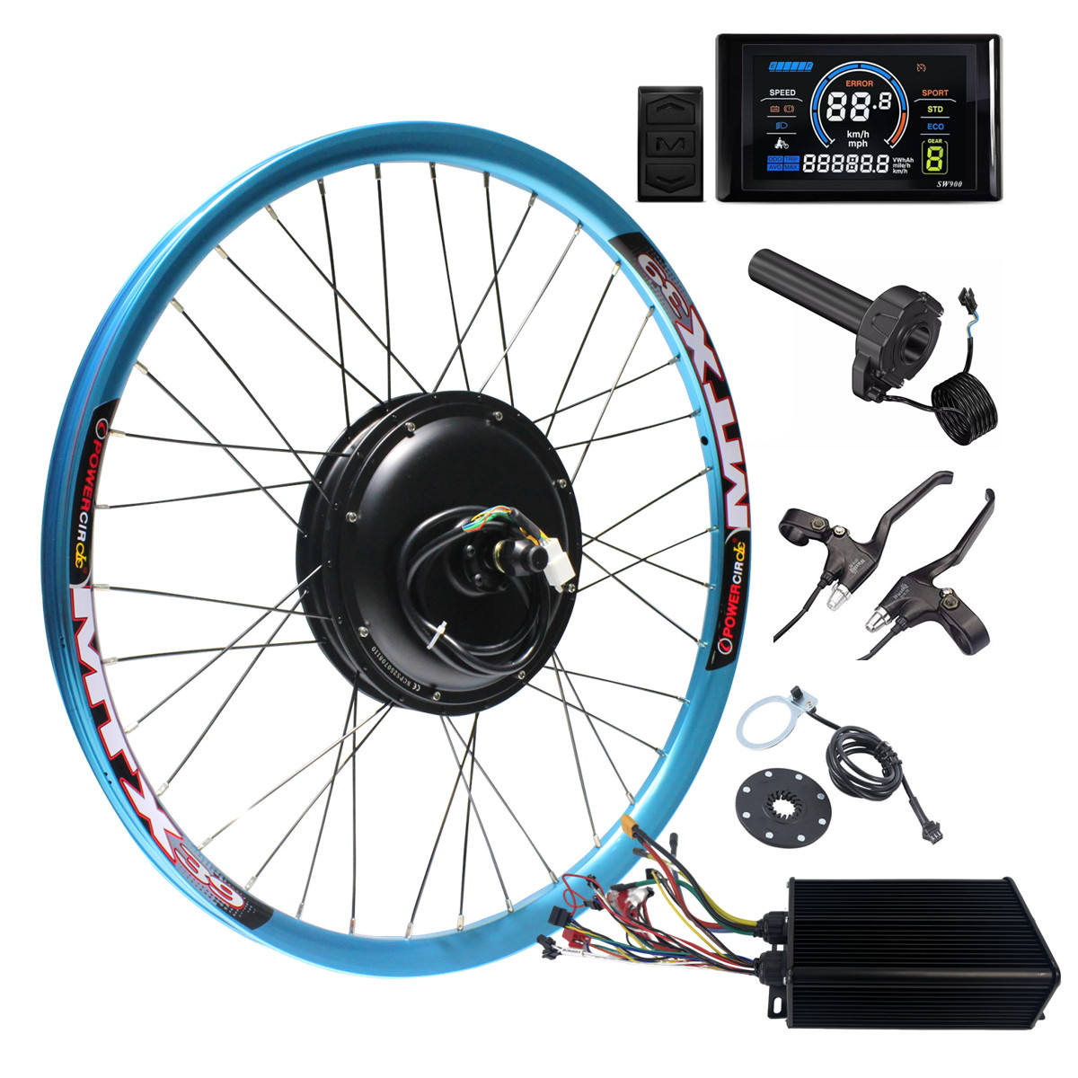 Écran SW900 bleu + accélérateur Surron