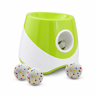Lanceur automatique de balles pour chien, batterie 2200 mAh, 3 distances de lancement réglables (6m/9m/12m), charge Type-C, 3 balles en plastique ABS