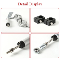 Capteur de déplacement linéaire miniature en alliage d'aluminium série KPZ, à double articulation à rotule, IP65 – Nouveauté en promotion