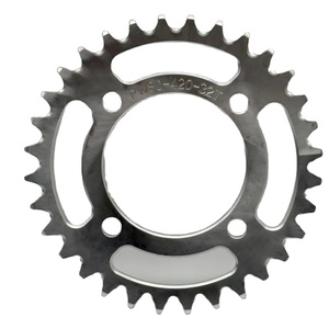 New Metal 420 Chain Rear <b>Sprocket</b> 32T Anodizing Silver for Off-road Motorcycle Retrofit/Upgrade with 6-Month Warranty - Product Image 2