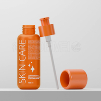 Flacon pulvérisateur miniature en plastique PET de luxe personnalisé pour cosmétiques, 50 ml, 100 ml, conteneur vide, impression à l'écran, portable pour cosmétiques